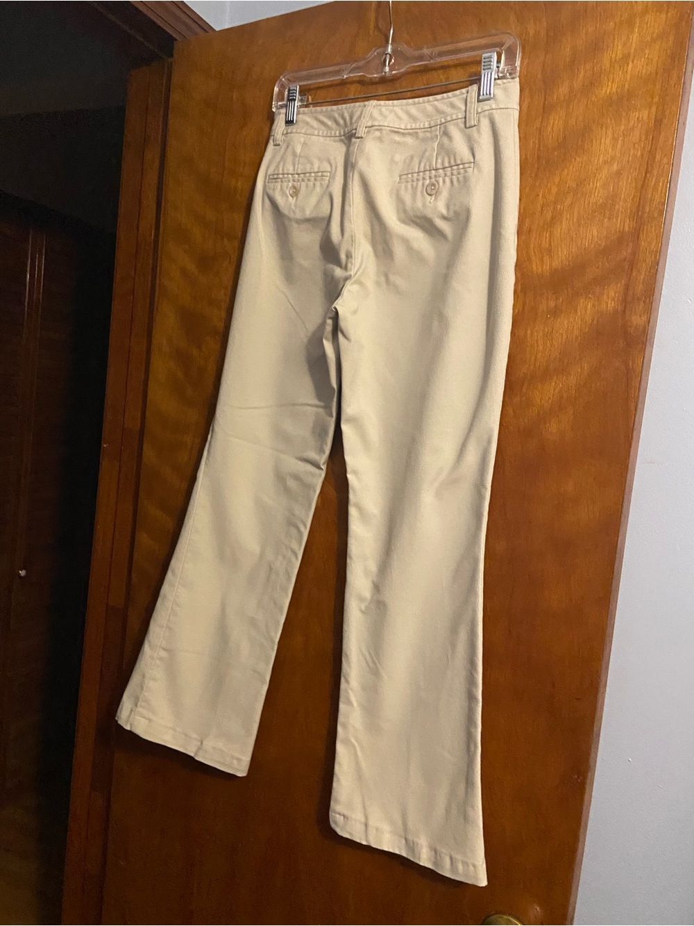 Banana Republic Women's Bootcut Pants in Light Beige